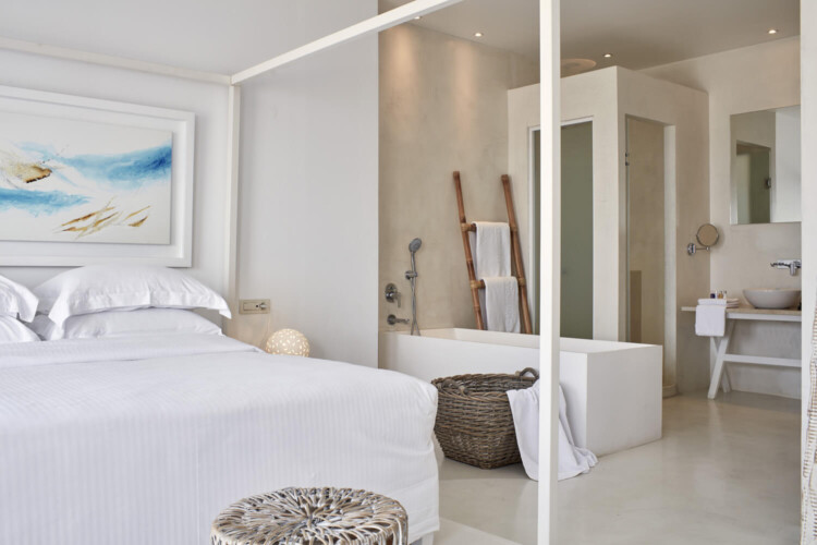 bedroom and bath Ambassador hotel